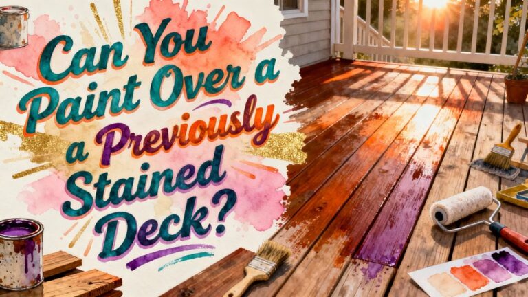 painting over stained deck