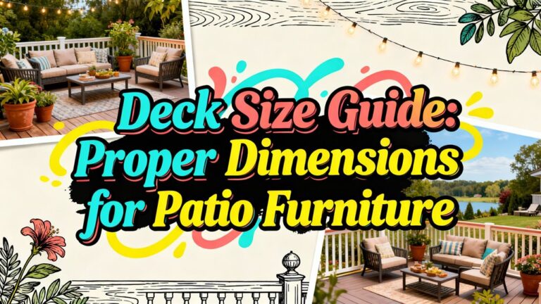 patio furniture size recommendations