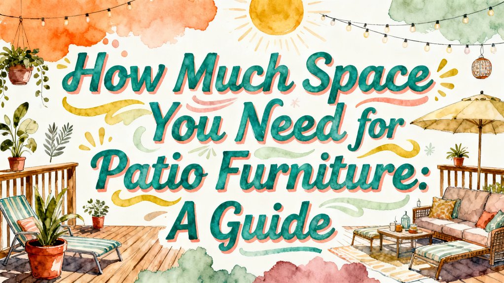 patio furniture space requirements