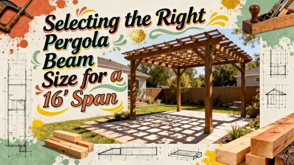 pergola beam size selection
