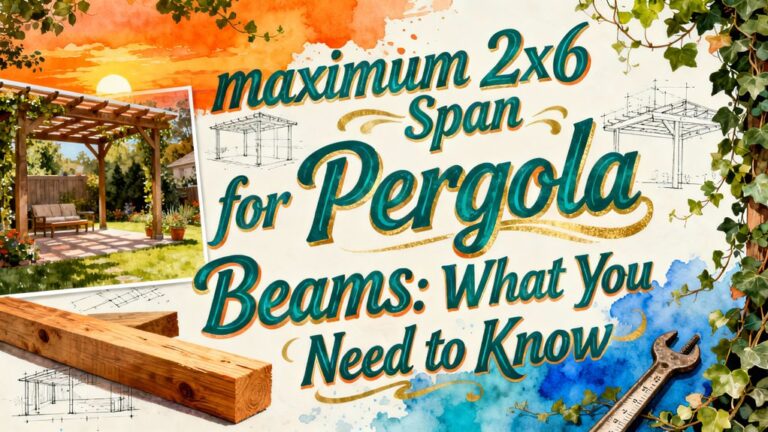 pergola beam span guidelines