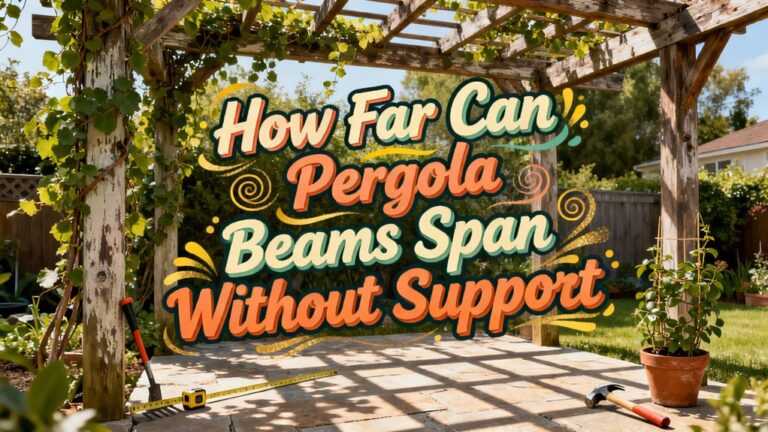 pergola beam span limits