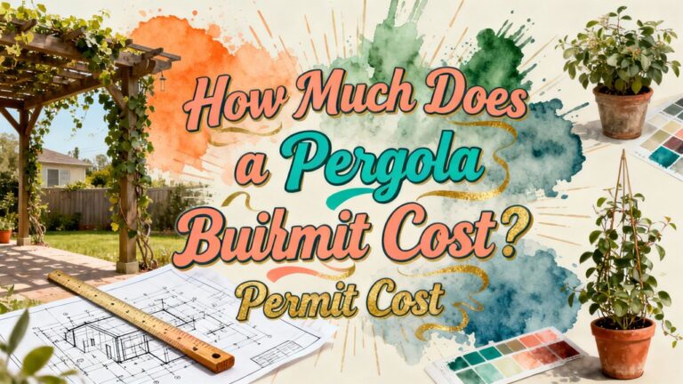 pergola building permit cost