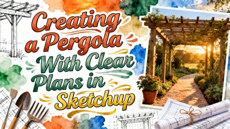pergola design using sketchup