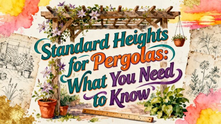 pergola height guidelines explained