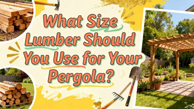 pergola lumber size recommendations