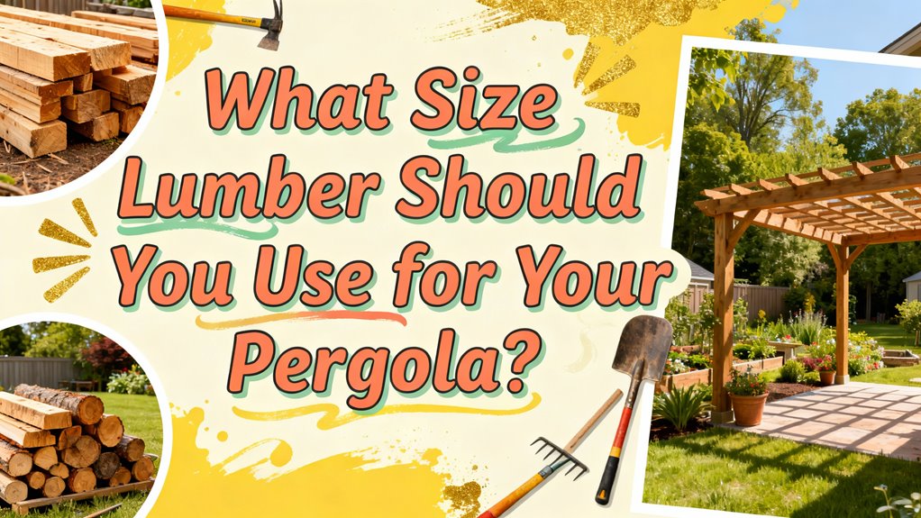 pergola lumber size recommendations