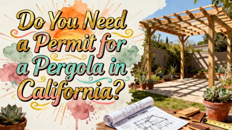 pergola permit requirements california