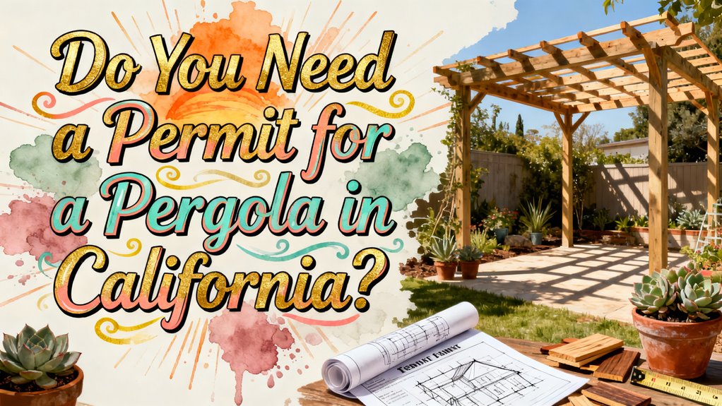 pergola permit requirements california