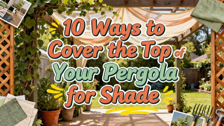 pergola shade covering options