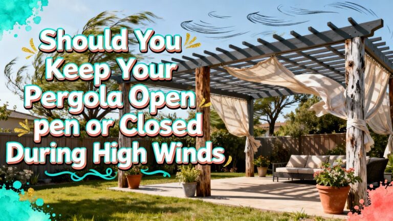 pergola wind protection advice
