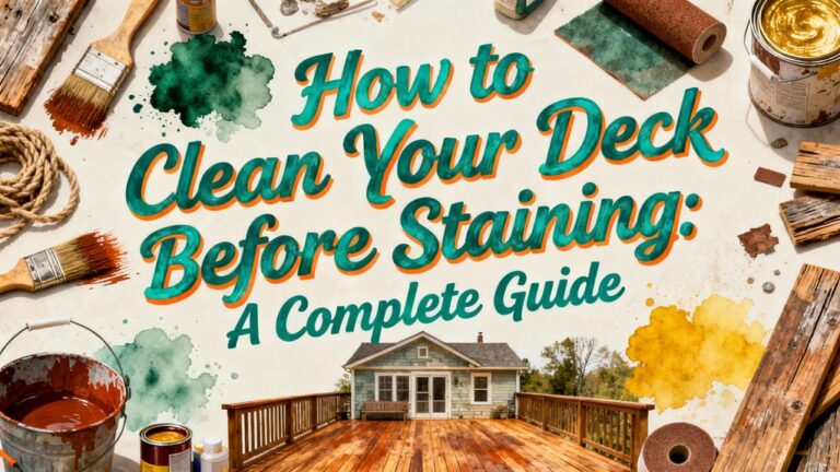 prepare deck for staining