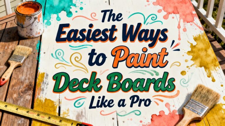 pro tips for deck painting