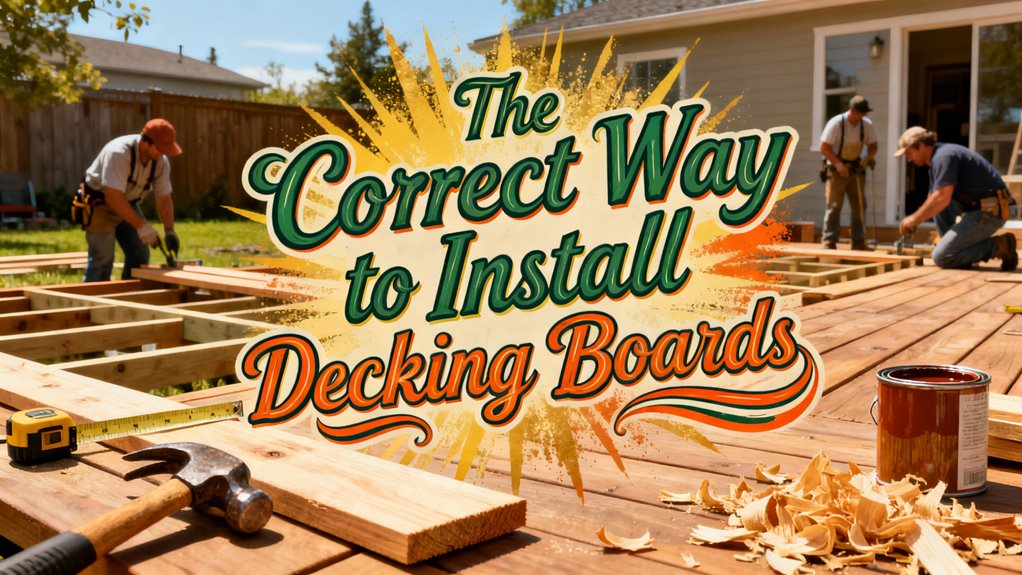 proper decking board installation