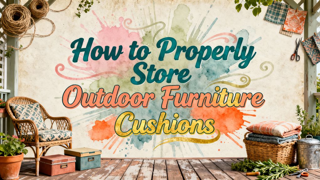 proper storage for cushions