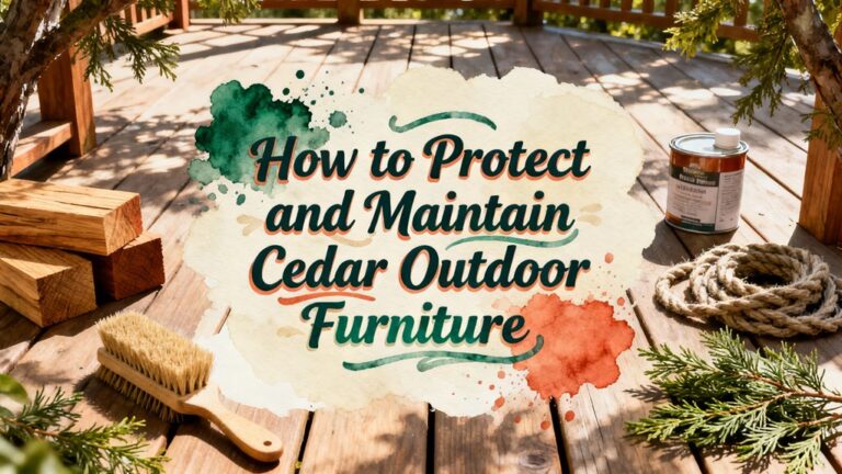 protecting cedar outdoor furniture
