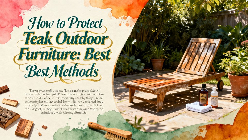 protecting teak outdoor furniture