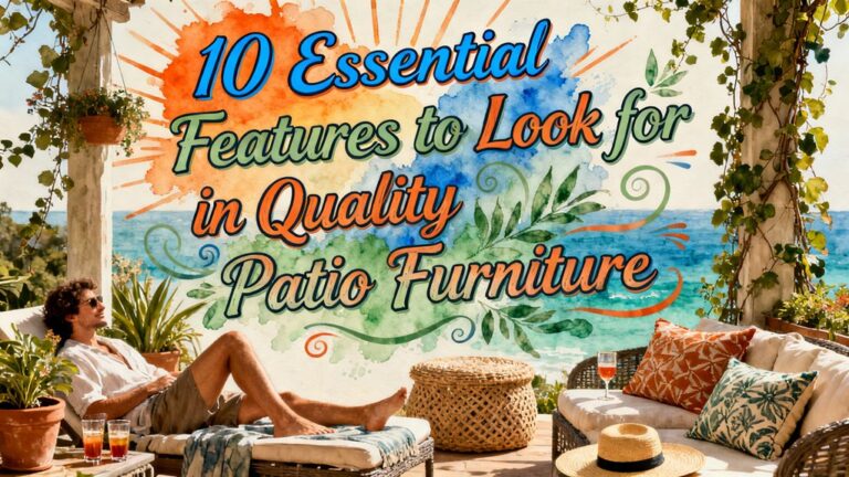 quality patio furniture features