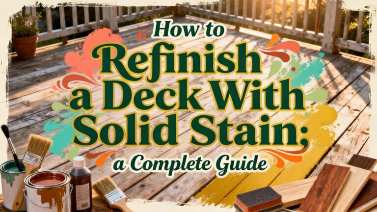 refinishing a deck tutorial