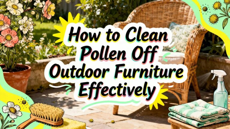 remove pollen from furniture