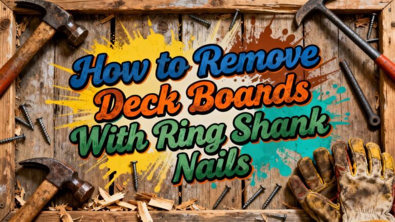 removing deck boards safely