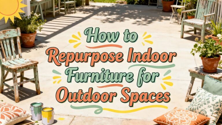 repurpose indoor furniture outdoors