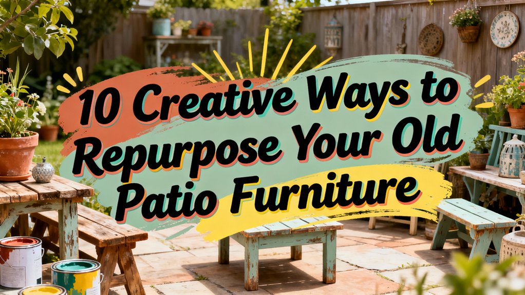 repurposing old patio furniture