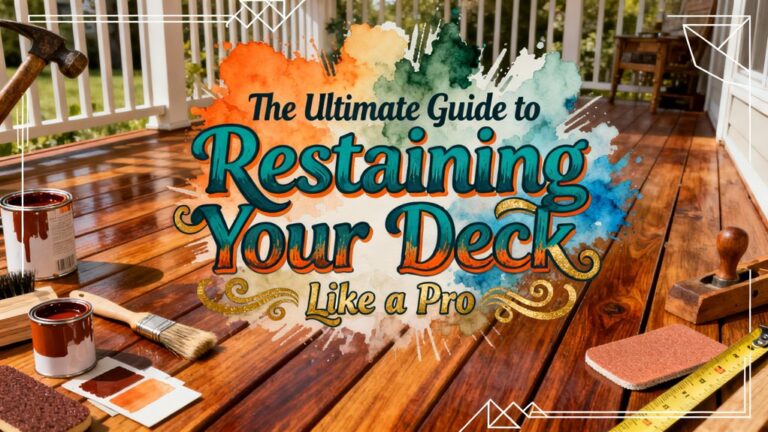 restain your deck professionally