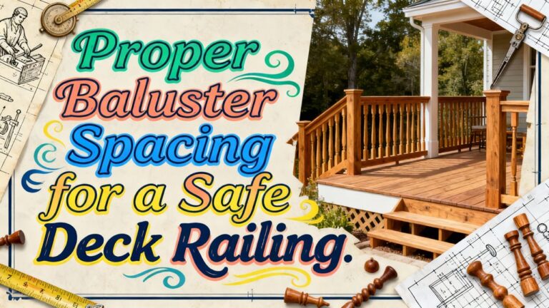 safe deck railing spacing