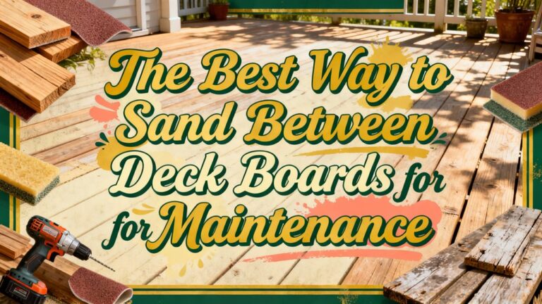 sanding deck boards maintenance