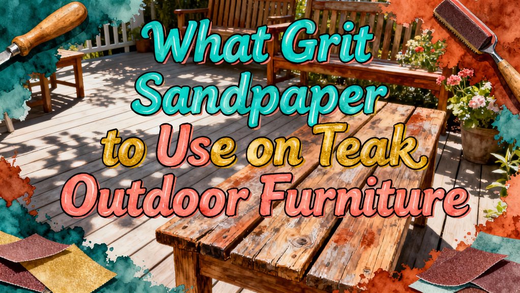 sandpaper grit for teak