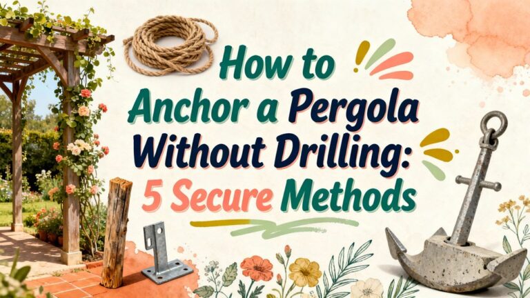 securely anchor pergola alternatives