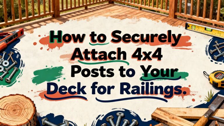 securely attach deck railings