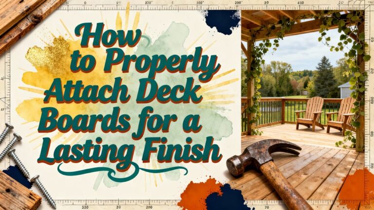 securely fasten deck boards