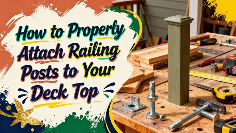 securely fasten railing posts