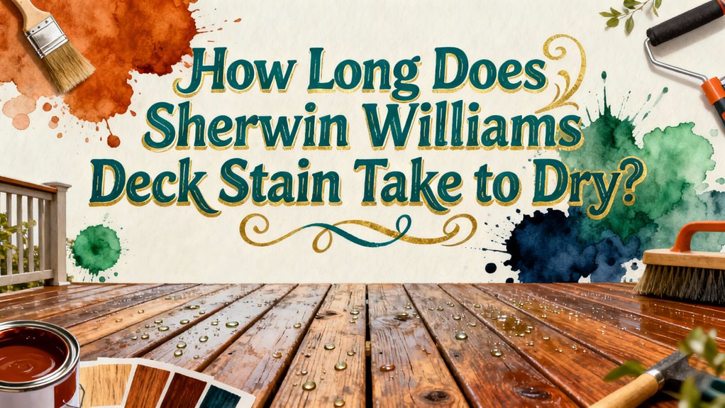 sherwin williams deck stain drying