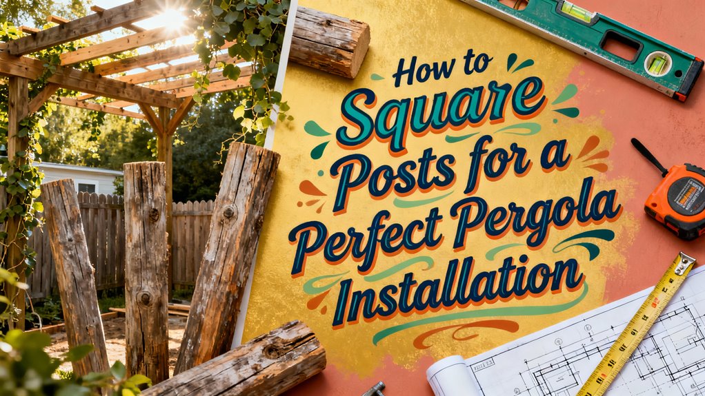square posts for pergola