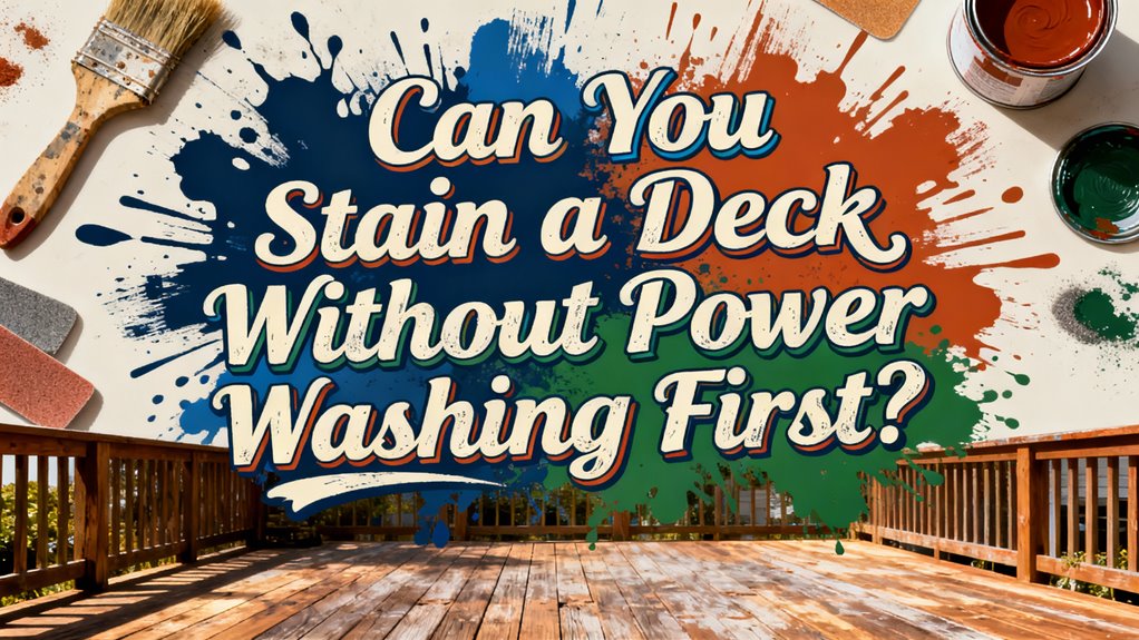staining a deck directly