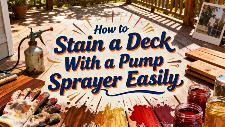 staining a deck efficiently