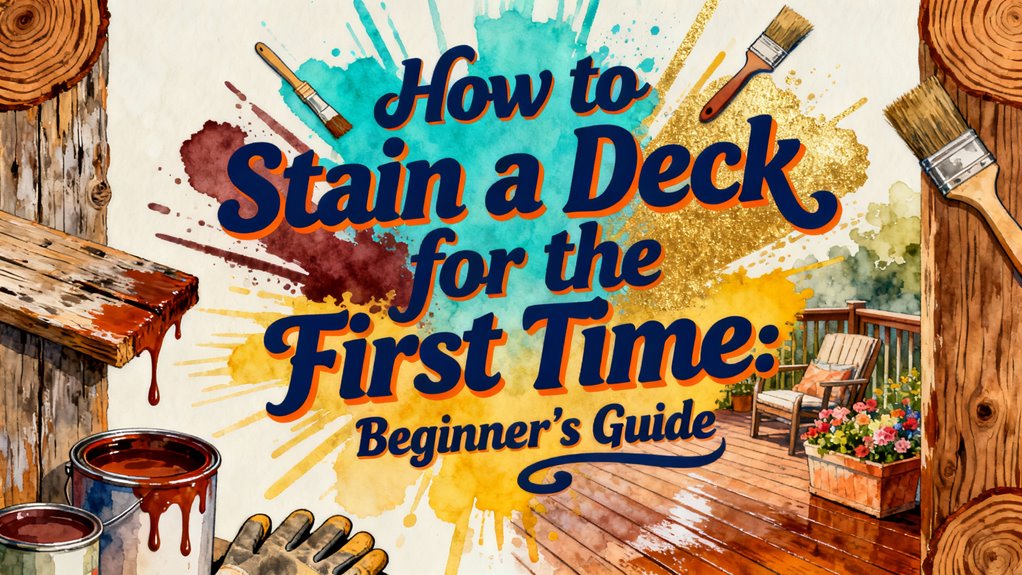 staining a deck safely