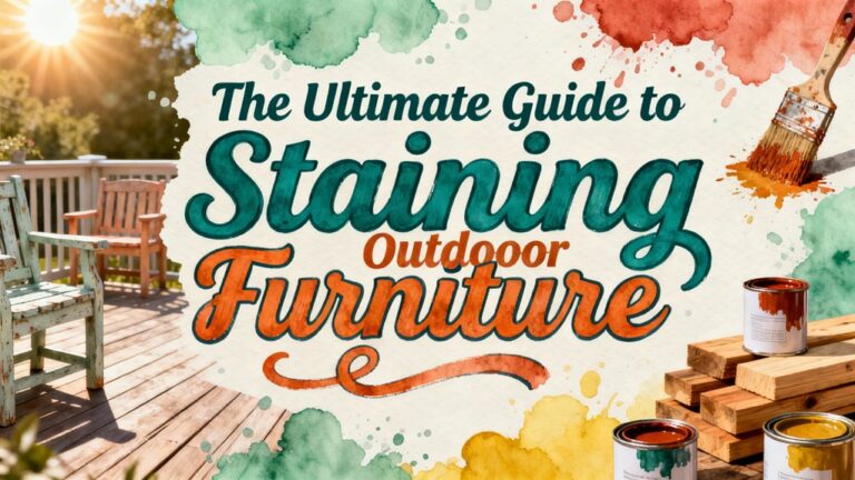staining outdoor furniture tips