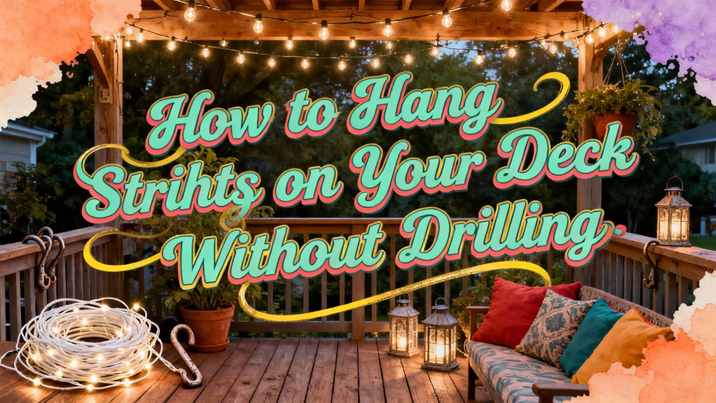 string lights deck installation