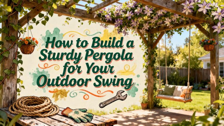 sturdy pergola for swings