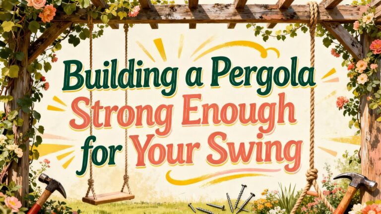 swing ready pergola construction