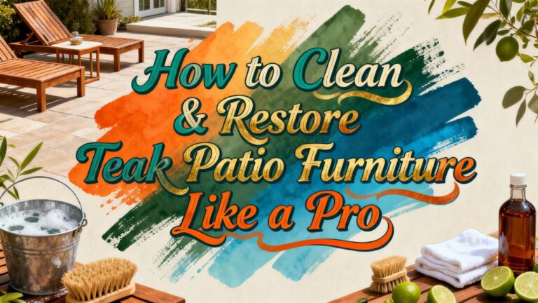 teak furniture cleaning guide