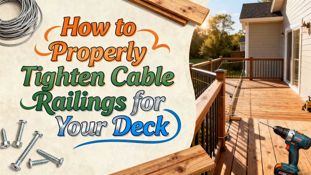 tighten cable railings securely