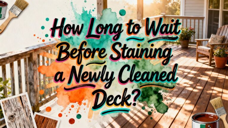 wait before staining deck