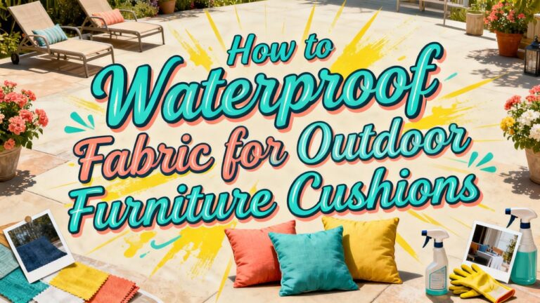 waterproofing outdoor cushion fabric