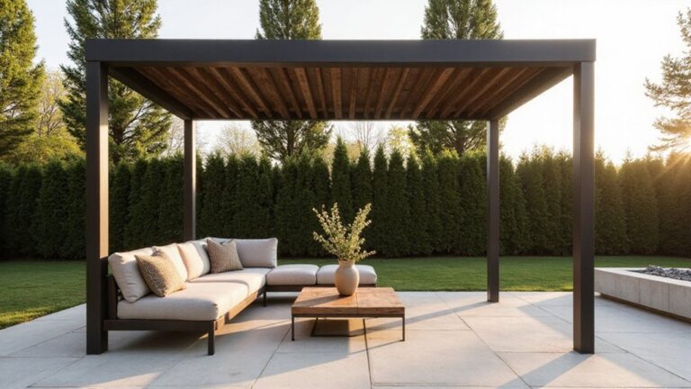 angled roof pergola designs