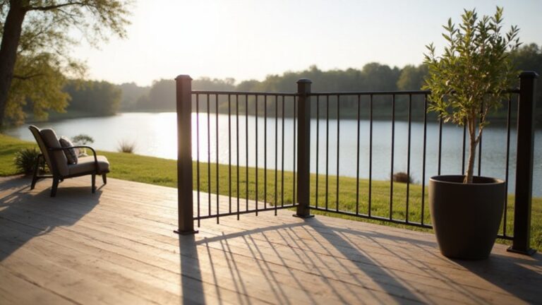 elegant metal deck railings